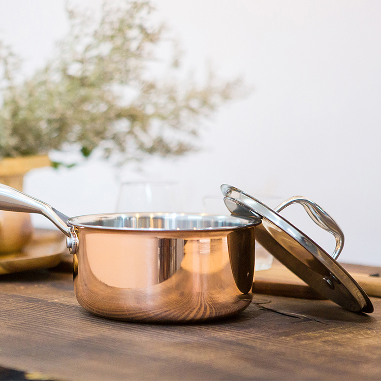 Cookware Set Non Stick Induction Cookware Copper Pots and Pans Set with Induction Bottom and Dishwasher and Oven Safe